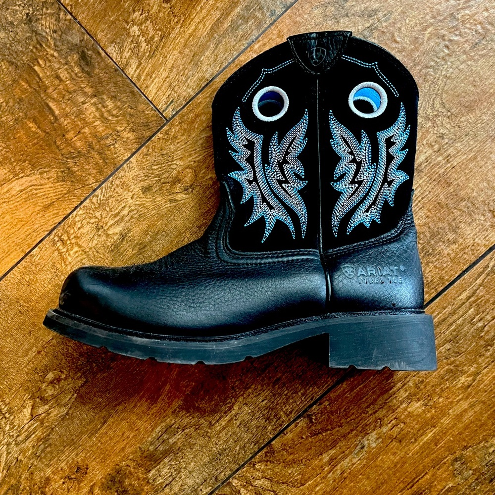 Ariat Women’s Hard Toe Black FatBaby Boots (8.5)